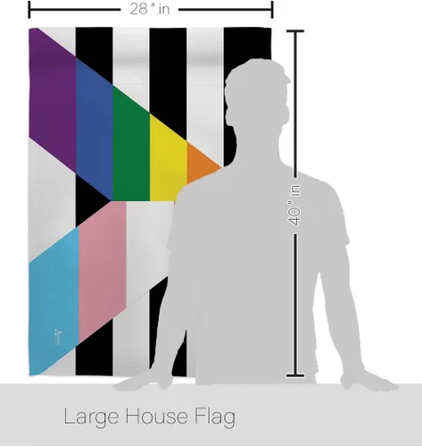 Miniatura 2 de Bandera LGBTQ del Mes del Orgullo Gay Trans Straight Ally Banderas Decoración del Hogar Regalos Pequeña Bandera Arco Iris Interior Banner 4 de Julio