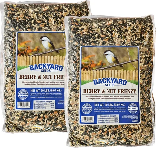 Miniatura 14 de Backyard Seeds Finch & Small Songbird Frenzy 5lbs – Mezcla de semillas de cardo Nyjer prémium para comederos de pinzones, bolsa pequeña de comida