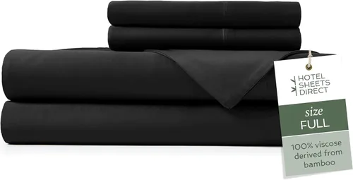 Miniatura 79 de Hotel Sheets Direct Juego de Sábanas de Cama de 4 Piezas, Tamaño California King, 100% Viscosa Derivada de Bambú, Juego de Sábanas con 2 Fundas