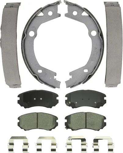 Miniatura 11 de Detroit Axle - Kit de freno trasero para Chevy Equinox Captiva Sport GMC Terrain Pontiac Torrent Saturn Vue Pinzas de freno de disco con soportes