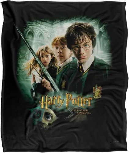 Miniatura 2 de Póster de la Cámara Secretos de Harry Potter, con licencia oficial, manta súper suave de tacto sedoso, 50 x 60 pulgadas