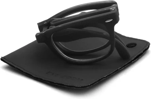 Miniatura 3 de Gafas de lectura plegables de plástico retro unisex con bolsa