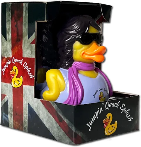 CelebriDucks - Jumpin' Quack Splash - The Floating Stones - Patos de goma flotantes - Juguete de baño coleccionable para niños y adultos de todas