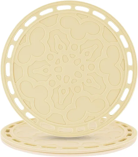 Miniatura 18 de Salvamanteles de silicona grandes y redondos de silicona para platos calientes y ollas calientes, almohadillas calientes para encimeras, mesas