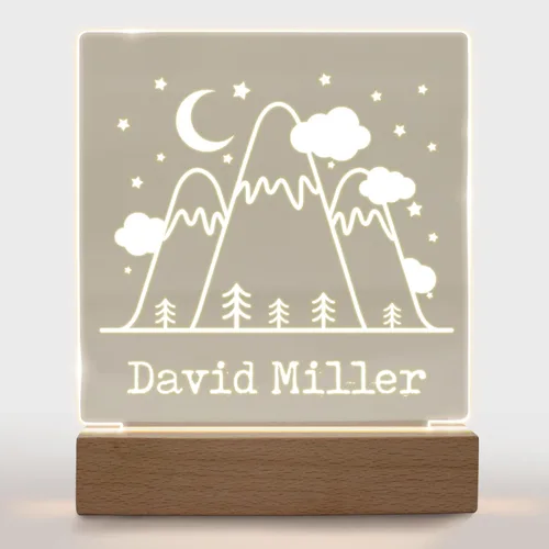 Miniatura 32 de Luz nocturna personalizada para niños, niñas, niños, regalos personalizados para decoración de dormitorio de bebé niño baloncesto Luz nocturna 019