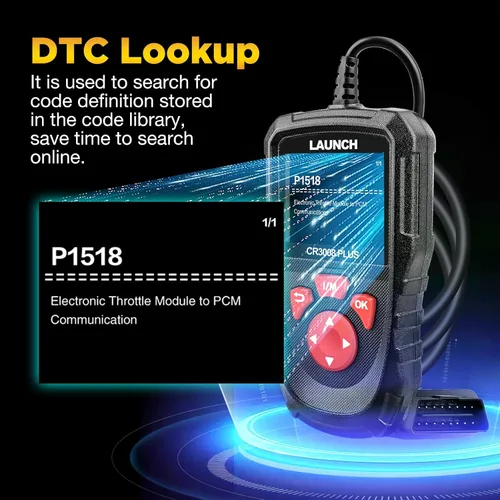 Miniatura 7 de LAUNCH Escáner Profesional OBD2 Herramienta de Diagnóstico CR3008 Plus, I/M de Una Tecla, Lector de Códigos con Actualización de por Vida, Lector