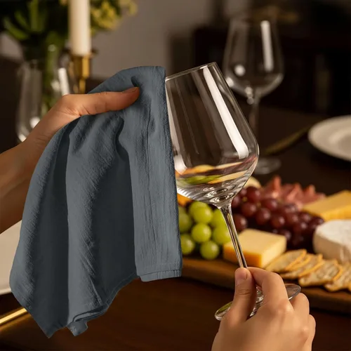 Miniatura 5 de Utopia Kitchen Toallas de Saco de Harina Gris Claro [Paquete de 12 - 28 x 28 Pulgadas] Paños de Té de Algodón 100% para Limpiar y Secar - Paño