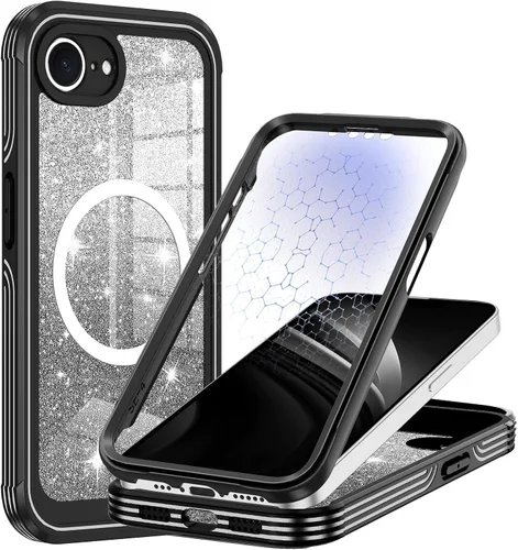 Miniatura 42 de Hekodonk Funda para iPhone 15 Pro Max, compatible con Magsafe [protector de pantalla de vidrio templado integrado y protección de lente de cámara]