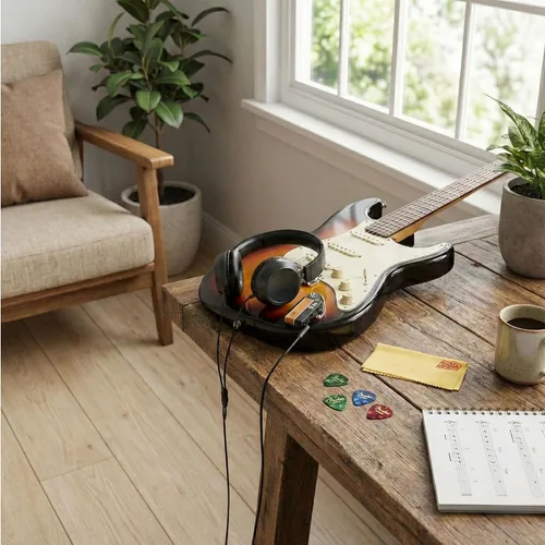 Miniatura 9 de Amplificador de guitarra para auriculares Vox AmPlug 3 - Paquete Boutique con auriculares, púas para guitarra y paño de pulido Austin Bazaar