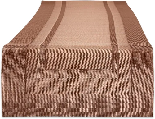Miniatura 11 de DII PVC Tabletop Collection Woven Indoor / Outdoor - Juego de manteles individuales, 13x17.25, aguamarina, 6 piezas