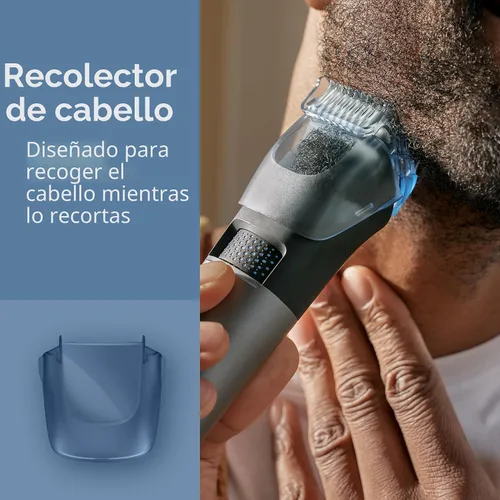 Miniatura 5 de Norelco Philips Recortador de barba Serie 7000, recortador 100% impermeable para hombres, 40 configuraciones de longitud de cabello, adaptabilidad