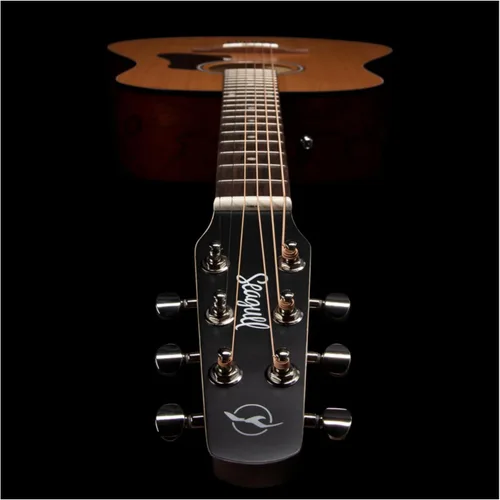 Miniatura 9 de Seagull S6 Cedar - Guitarra acústica delgada original, diapasón de palisandro, SEMI brillante natural