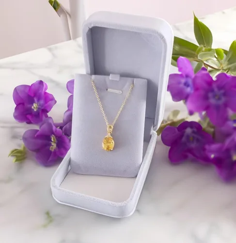 Miniatura 2 de Velvet Jewelry Storage Box, Pendant gift Box, Necklace Storage Display Case, Gift Boxes For Wedding Romantic Proposal Engagement Birthday