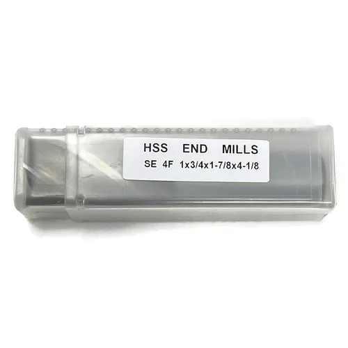 Miniatura 3 de CME - 5 fresas de acero de alta velocidad M2, punta cuadrada, acabado brillante (sin recubrimiento), diámetro de fresado de 1 pulgada, longitud