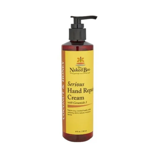 The Naked Bee Crema de manos seria de coco y miel (8 onzas) Crema nutritiva intensiva para una mano más suave y más suave, humedad profunda y