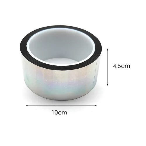 Miniatura 3 de Cinta adhesiva reflectante Tiz Tlloz, cinta holográfica con purpurina gráfica, para proyectos de manualidades, arte DIY, embalaje para fiestas
