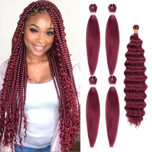 Miniatura 15 de Extensiones de cabello para trenzar preestiradas, color negro, 12 pulgadas, 8 paquetes de cabello natural para trenzar, fácil trenza, ajuste de agua