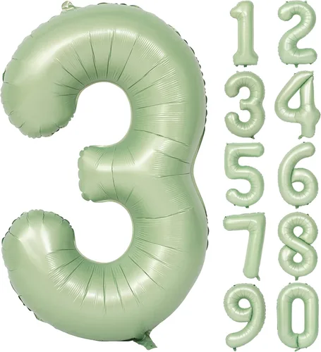Miniatura 109 de Globos de helio de 40 pulgadas con dígitos dorados para fiesta de cumpleaños., Número 0, 40 pulgadas, número 0 oro 7