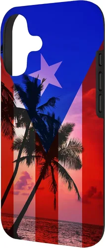 Miniatura 2 de Tropical Ocean Vibes Puerto Rico Flag - Funda para iPhone 17
