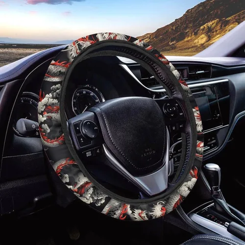 Miniatura 23 de AFPANQZ - Fundas para volante con diseño de nebulosa y galaxia, 14-15 pulgadas, ajuste universal, para la mayoría de los coches, sedanes, SUV