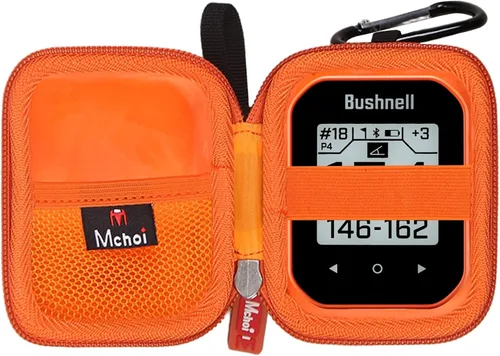 Miniatura 10 de Mchoi Funda GPS de golf adecuada para Bushnell Golf Phantom 2/3, para Swami KISS 2.0 Golf Handheld GPS Rangefinder, rojo, solo funda