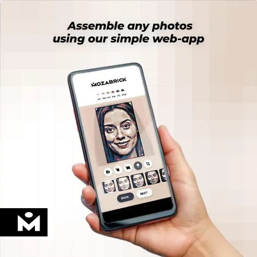 Miniatura 7 de Color M - Juego de construcción de mosaico fotográfico personalizado Kit de manualidades para creación de arte de pared de ladrillo a partir