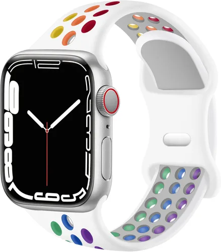 Miniatura 22 de Correas deportivas compatibles con correas de Apple Watch de 1.496 in 1.575 in 1.614 in 1.654 in 1.732 in 1.772 in 1.811 in 1.929 in, correa