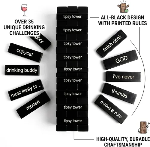 Miniatura 2 de Jenga Tipsy Tower, juego para beber