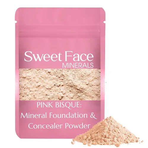 Miniatura 12 de Sweet Face Minerals - Recambio de polvo de base (BEIGE) (bolsa de 0.42 oz) por Sweet Face Minerals, polvo de maquillaje ligero y mineral suelto