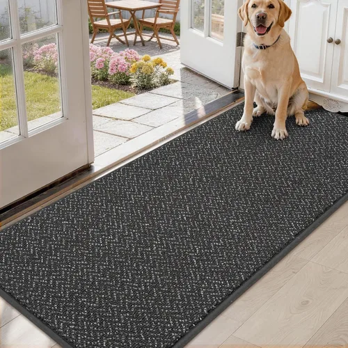 Miniatura 17 de COSY HOMEER Alfombra de pasillo de 2 pies 7 x 10 pies, antideslizante, lavable, absorbente, resistente a las manchas, alfombra para pasillo, entrada
