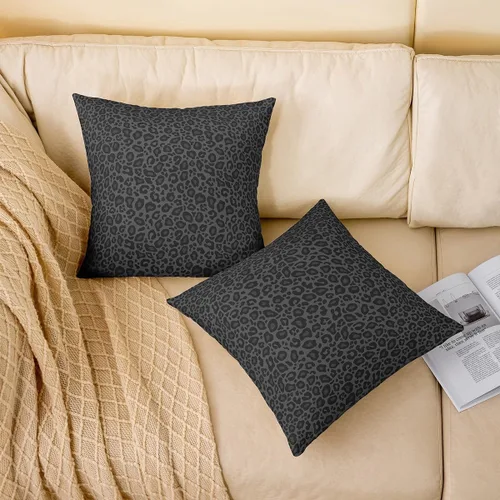 Miniatura 2 de Funda de almohada con estampado de leopardo de 16 x 16 pulgadas, funda de almohada cuadrada suave con diseño de guepardo africano, funda de cojín