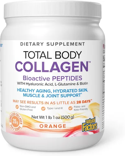 Miniatura 8 de Natural Factors Total Body Collagen - Suplemento de Colágeno Bioactivo para el Crecimiento del Cabello y las Uñas - Suplemento para la Piel