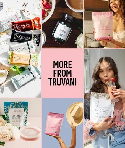 Miniatura 7 de Truvani - Péptidos hidrolizados de colágeno Sin sabor 1 porción 20g de polvo de proteína de colágeno alimentado con pasto Promueve la salud