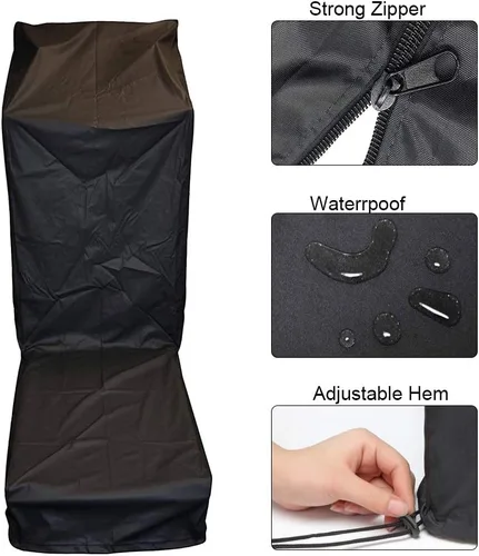 Miniatura 3 de J&C Fundas protectoras para cinta de correr a prueba de polvo, plegable, ligera, duradera, impermeable, para cinta de correr deportiva
