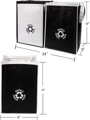 Miniatura 2 de Lily Queen - Bolsas de basura de reciclaje para la cocina y el hogar, base impermeable para botes de clasificación de basura, cestas