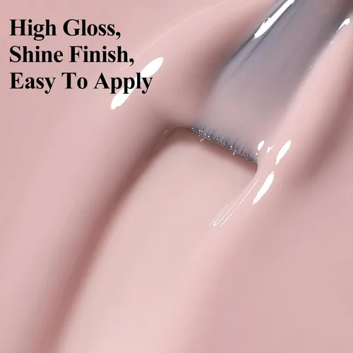 Miniatura 5 de Esmalte de uñas de secado rápido, secado rápido, esmalte de uñas transparente color nude regular, esmalte de uñas holográfico de alta cobertura