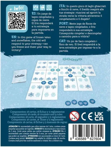 Miniatura 9 de Devir - Juego de mesa de invierno, juego de estrategia abstracta con control de área y colocación de cartas, juego de duelo para 2 jugadores