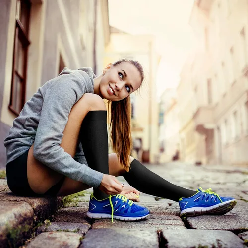 Miniatura 3 de WITHYOU Los calcetines de compresión de 15-20 mmHg son los mejores atléticos para hombres y mujeres, correr, vuelo, viajes, enfermeras embarazadas