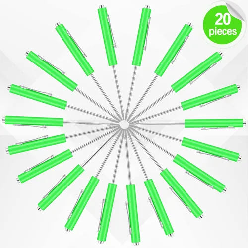 Miniatura 2 de Shimeyao Juego de 20 destornilladores de cabeza plana de bolsillo, pequeños destornilladores magnéticos de bolsillo, mini clips a granel, Verde