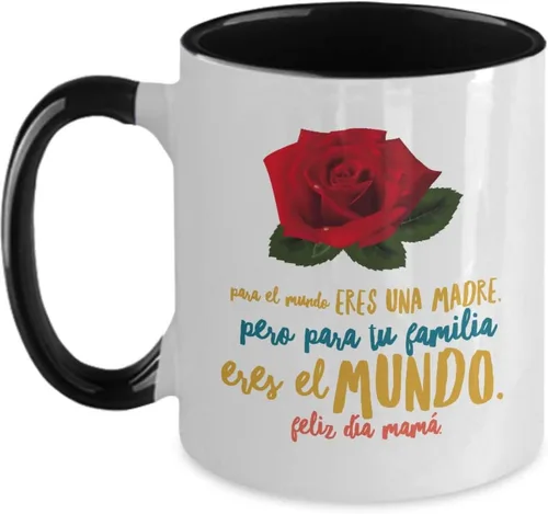 Miniatura 4 de Taza de café para regalo de mamá en el día de la madrem, obsequio para mami en su día o para madrasta en su cumpleaños Rojo