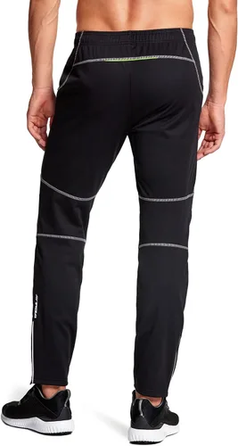 Miniatura 3 de TSLA - Pantalones deportivos de ciclismo antiviento y térmicos para hombre, forrados de vellón, para exteriores, para el invierno y clima frío