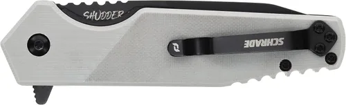 Miniatura 4 de Schrade Delta Class Shudder Carpeta de 8 pulgadas con hoja de acero AUS-10 de 3.5 pulgadas y mango de aluminio para EDC