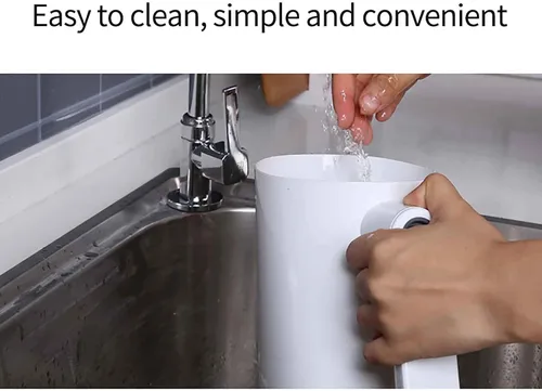 Miniatura 4 de Tamiz eléctrico de harina para hornear, tamiz de 4 tazas con malla fina de acero inoxidable, mango de mano para apretar, fácil de limpiar, tamiz