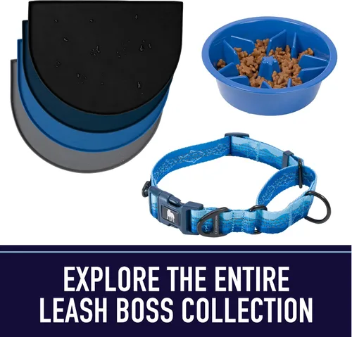 Miniatura 9 de Leash Boss Correa para perro de 10 pies con mango acolchado, correa larga para senderismo, campamento, explorar o caminar (10 pies, negro/rojo/gris)