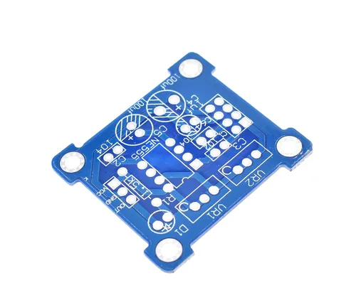 Miniatura 4 de NE555 Generador de pulso Pulso Starter Ciclo de trabajo y frecuencia ajustable Módulo DIY Kit Oscilador Generador de señal de onda cuadrada