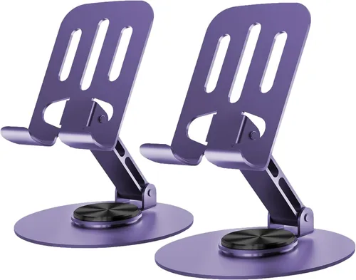 Miniatura 9 de Soporte Universal de Metal para Celular, Soporte Ajustable de Ángulo Múltiple con Rotación de 360°, Antideslizante, Compatible con iPhone 17 16 Pro