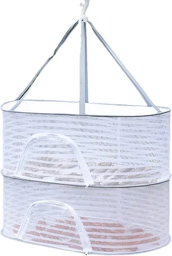 Miniatura 11 de Rejilla de secado de hierbas, red plegable de malla con cremallera, red de secado de alimentos para secar suéter para secar semillas, hierbas, 3