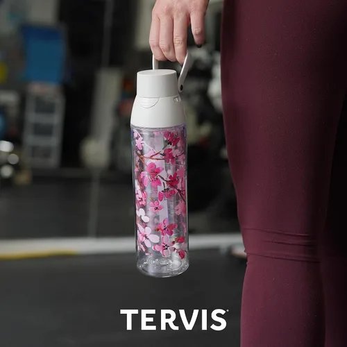 Miniatura 6 de Tervis Vaso aislado de doble pared transparente y colorido con tapa fabricado en Estados Unidos, taza de viaje mantiene las bebidas frías