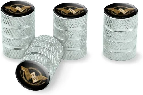 GRAPHICS & MORE Wonder Woman Movie Golden Lasso Logo Tire Rim Wheel Aluminio Valve Stem Caps