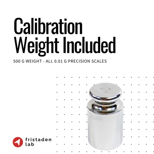 Miniatura 6 de Fristaden Lab Escala 70.55 oz x 0.00 oz Certificado de calibración USA Company - Balanza de laboratorio digital con célula de carga
